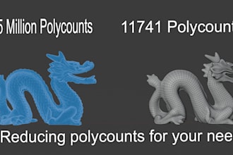 do retopology, uv and baking for your 3d scanned mesh