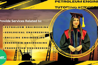 offer tutoring services in petroleum reservoir engineering
