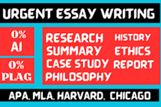 do urgent essay writing and research as an urgent writer
