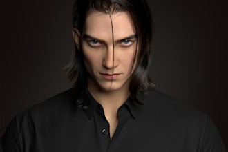 do realistic 3d head, 3d face, bust and full body model