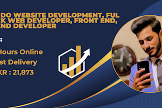 do website development, full stack web developer, front end, backend developer