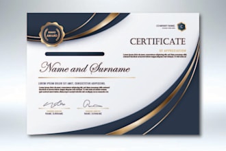 do different certificate design and congratulations cards