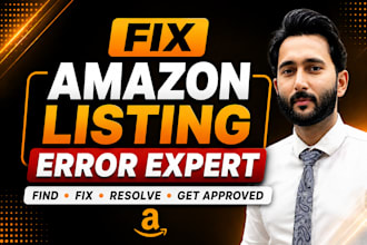 fix amazon listing errors, suppressed listings, and amazon listing issues