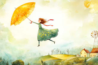 illustrate children story book illustration watercolor