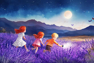 illustrate children story book illustration, children story, book illustration