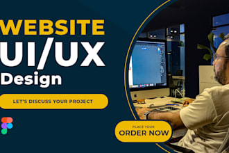 do awesome ui ux design, figma website design, figma design website