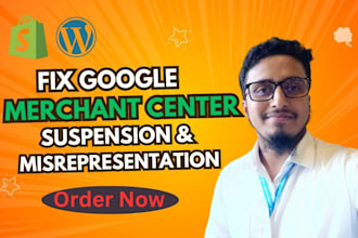 fix google merchant center suspension and misrepresentation