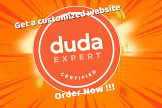 design and develop a professional and responsive website with duda