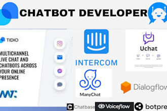 install tidio whatsapp bot dialogflow manychat intercom fin ai instagram bot