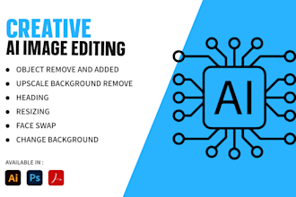 do ai image editing and realistic face swap in 24hrs