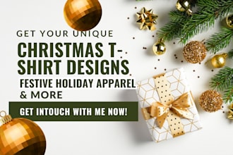 create unique christmas t shirt designs, festive holiday apparel and more
