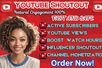 do youtube shoutout, viral video promotion to 10m organic subscribers, views