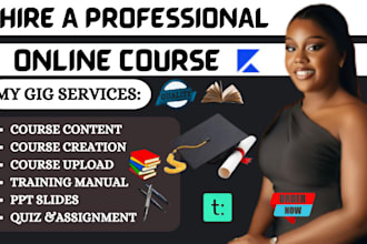 create online course creation training manual course curriculum course content