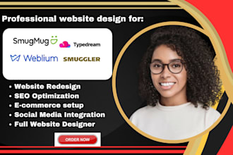 design smugmug portfolio ecommerce weblium typedream smuggler and artlogic