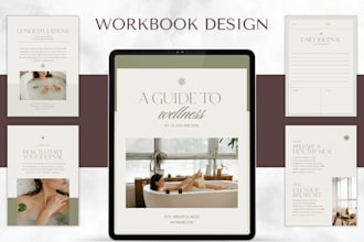 design interactive PDF workbooks, planners, checklists