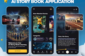 create ai storybook app with online audiobook reader app for android and IOS
