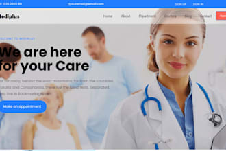 build design redesign medical website, healthcare, dental , clinic website
