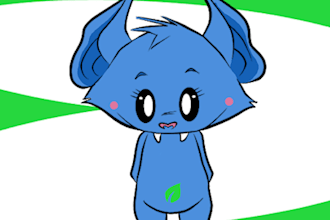 create adorable animal stickers and custom cartoon character