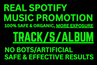 promote your spotify music tracks and albums