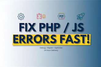 fix PHP and javascript errors, debug console issues fast
