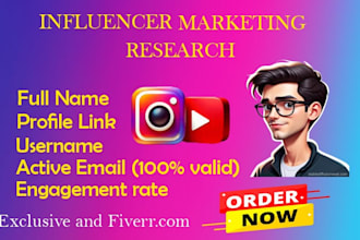 find best youtube and instagram influencer huge database