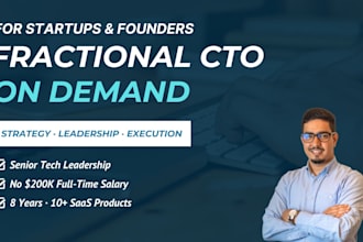 be your fractional cto and technical advisor for your startup