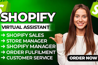 be shopify virtual assistant, manage shopify store, shopify VA