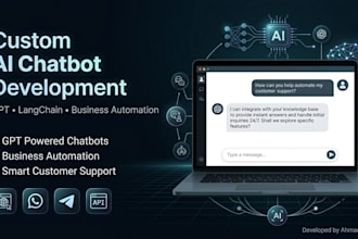 create ai chatbot with openai gpt, llama, langchain integration