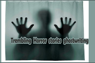 ghostwrite horror, thriller, and murder or crime stories or ebooks