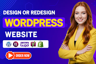 do wordpress website development, build, design or redesign wordpress website