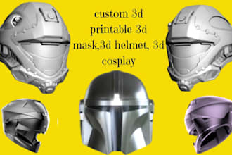 sculpt cosplay 3d mask 3d helmet halloween mask printable mask for 3d printing