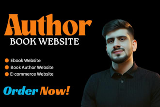 build author website, book website, ebook website, personal or portfolio website