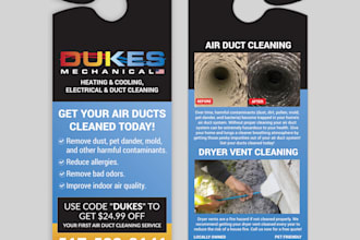 design fantastic rack card or door hanger in 24 hours