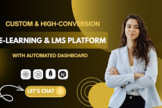 build a custom lms e learning website with admin panel and dashboard