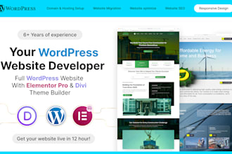 design and build a wordpress website