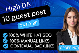 do high da guest post with dofollow SEO  backlink service