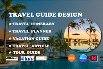 write design travel guide, trip travel itinerary vacation tour guide planner seo
