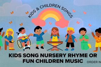 sing children songs nursery rhymes and kid song as female singer and songwriter