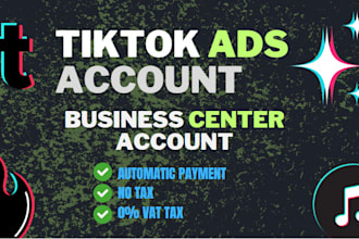 create tiktok ads manager account and tiktok business center