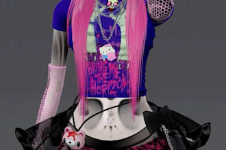 edit and custom vrchat avatar vr character 3d avatar vrc avatar for pc, quest