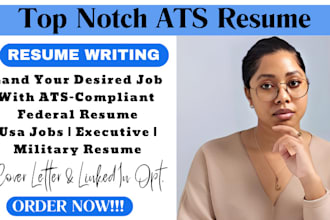 provide federal resume writing for your targeted job, usajobs and cover letter