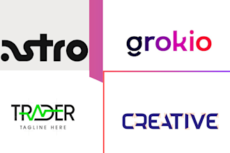 create modern custom wordmark, minimalist,  letter mark, typography, text logo