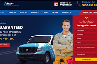 generate exclusive hvac leads air duct ads handyman landing page hvac website