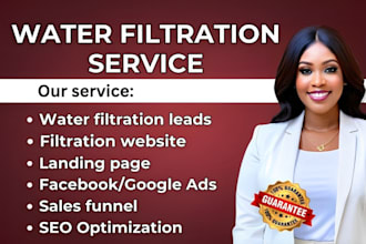 generate water filtration leads purifier water heater installation repair leads