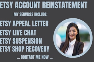 reinstate your suspended etsy account etsy appeal letter etsy live chat