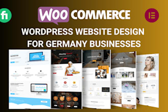 build a responsive wordpress woocommerce website for businesses in germany