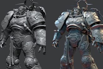 do 3d warhammer 40k model, 40k warhammer character for 3d printing