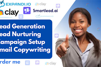 setup email campaigns using expandi io, clay com and smartlead ai