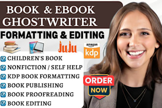 be your nonfiction book editor, proofread, typeset, format for kindle and print