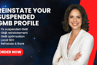 reinstate and fix suspended google my business profile